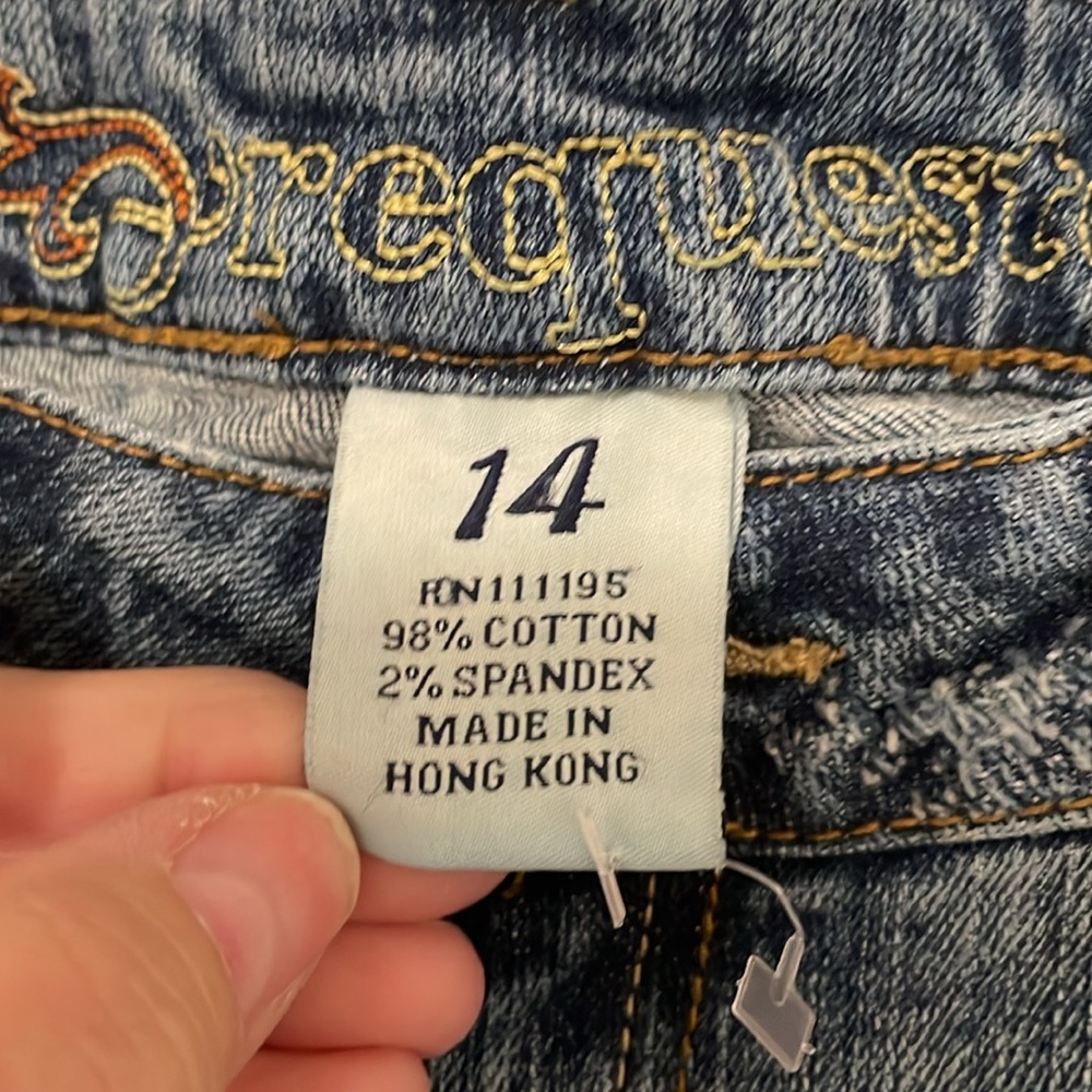Request Floral Embroidered Women's Bootcut Jeans - Size 14 - Picture 4 of 8